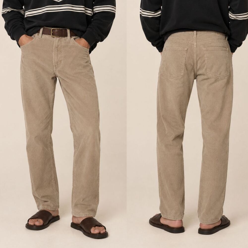 Tan Corduroy Pants 32W 27L
